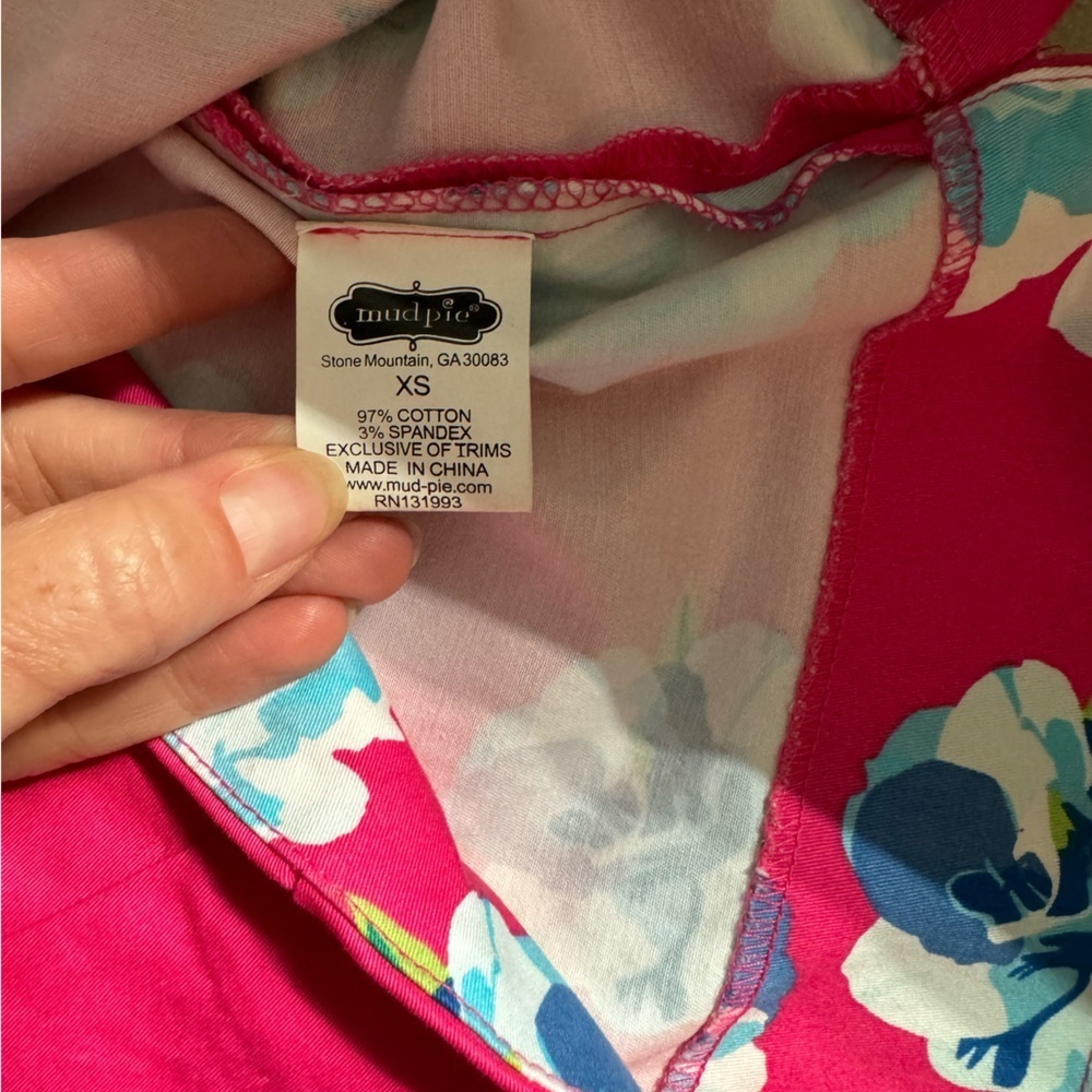 Women’s Mud Pie floral and lace shift dress, size XS - Picture 6 of 9